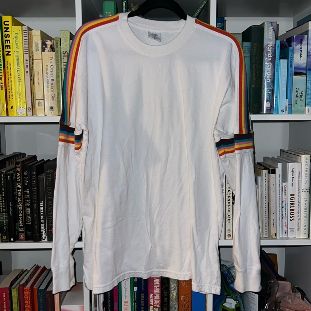Urban Outfitters rainbow 🌈 stripe l/s top M